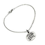 Charm Anklet, Live Laugh Love Anklet, Live Laugh Love Charm, Love Gift, Daughter Gift, Wife Gift, Stainless Charm Anklet Gift