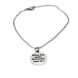 Charm Anklet, Where God Guides, He Provides Scripture Charm, Isaiah 58 11 Charm, Christian Gift, Stainless Charm Anklet