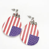 Flag Earrings, USA Earrings, 4th of July Jewelry, Patriotic Earrings, Flag Jewelry, Patriotic Jewelry