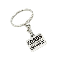 Grandpa Gift, Grandpa Keychain, Great Dads Get Promoted To Grandpas Keychain, Pregnancy Announcement, Gift for Grandpa, Grandfather Gift