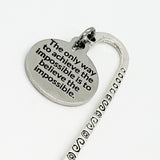 Bookmark Gift, Believe The Impossible, Achieve The Impossible Bookmark, Encouraging Bookmark, Student Athlete Gift, Signing Day Gift