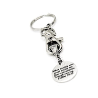 Christian Keychain, When Anxiety Was Great Within Me Keychain, Christian Gift, Religious Gift, Psalm 94 19 Charm, Scripture Keychain