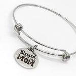 Mom Bracelet, Blessed To Be Called Mom Bracelet, Mom Charm, Charm Bracelet, Stacking Bangle, Expanding Bangle, Stainless Bracelet