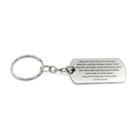 Irish Blessing Keychain, Irish Blessing Gift, Going Away Gift, Keychain Gift, May The Road Rise To Meet You, Graduation Gift, Moving Away