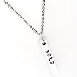 Your Word Necklace Gift, Customizable Necklace, Hand Stamped Necklace, Personalized Gift, Customized Gift, Your Word Of The Year Gift