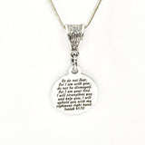 Christian Gift, So Do Not Fear Necklace, Christian Necklace, Isaiah 41 10 Necklace, Scripture Gift, Scripture Necklace