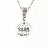 Christian Gift, So Do Not Fear Necklace, Christian Necklace, Isaiah 41 10 Necklace, Scripture Gift, Scripture Necklace