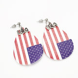 Flag Earrings, USA Earrings, 4th of July Jewelry, Patriotic Earrings, Flag Jewelry, Patriotic Jewelry