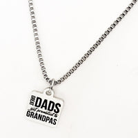 Grandpa Necklace, Great Dads Get Promoted To Grandpa Necklace, Pregnancy Announcement, New Grandpa Gift, New Granddad, Grandfather Gift