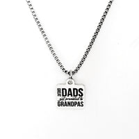 Grandpa Necklace, Great Dads Get Promoted To Grandpa Necklace, Pregnancy Announcement, New Grandpa Gift, New Granddad, Grandfather Gift