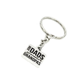 Grandpa Gift, Grandpa Keychain, Great Dads Get Promoted To Grandpas Keychain, Pregnancy Announcement, Gift for Grandpa, Grandfather Gift