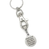 Encouragement Gift, Never Trust Your Fears, They Don’t Know Your Strength, Keychain Gift, Motivation Gift, Motivational Quote