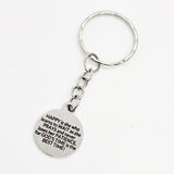 Happy Woman Gift, Wait And Pray, God’s Time Is The Best Time, Christian Gift, Christian Woman, Women’s Group Gift, Engraved Keychain Gift