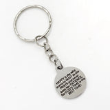 Happy Woman Gift, Wait And Pray, God’s Time Is The Best Time, Christian Gift, Christian Woman, Women’s Group Gift, Engraved Keychain Gift