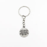 Happy Woman Gift, Wait And Pray, God’s Time Is The Best Time, Christian Gift, Christian Woman, Women’s Group Gift, Engraved Keychain Gift