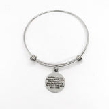 Christian Woman Gift, Christian Bracelet, Happy Woman Gift, Pray and Wait, God’s Time Is The Best Time, Wait On God, Stacking Bangle