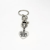 Cheerleader Gift, Christian Cheerleader, This Girl Runs On Cheerleading And Jesus Keychain, Keychain Gift, Cheerleader Keychain, Cheer Squad