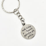 Encouragement Gift, Keychain Gift, Make Today So Awesome Yesterday Gets Jealous, Motivational Gift, Encouraging Quote, Engraved Keychain