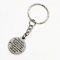 You Can’t Calm The Storm Keychain,  Calm Yourself, The Storm Will Pass, Encouraging Quote, Motivating Quote,