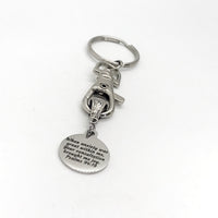 Christian Keychain, When Anxiety Was Great Within Me Keychain, Christian Gift, Religious Gift, Psalm 94 19 Charm, Scripture Keychain