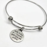 Make Today So Awesome Yesterday Gets Jealous Bracelet, Encouragement Gift, Stacking Bangle, Stacking Charm Bracelet