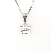 Mom Gift, I’m A Mom, It’s My Circus, Those Are My Monkeys Necklace, Mom Necklace, Gift For Mom