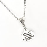 When Life Throws You A Curve Ball, Grab A Bat And Swing Necklace, Softball Player Gift, Motivational Quote, Encouraging Quote