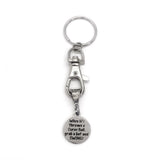 Baseball Keychain, When Life Throws You A Curve Ball, Grab A Bat And SWING, Baseball Quote, Baseball Player Gift, Motivation Gift
