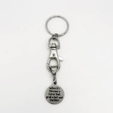 Baseball Keychain, When Life Throws You A Curve Ball, Grab A Bat And SWING, Baseball Quote, Baseball Player Gift, Motivation Gift