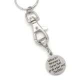 Baseball Keychain, When Life Throws You A Curve Ball, Grab A Bat And SWING, Baseball Quote, Baseball Player Gift, Motivation Gift