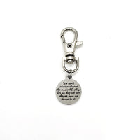 Sympathy Gift, Clip-On Charm, We Can’t Choose The Music, We Can Choose How We Dance, Motivation Quote, Bag Charm, Purse Charm