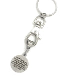 Christian Gift, God’s Time Is The Best Time Keychain, Christian Girlfriend Gift, Christian Keychain, Charm Keychain,  Wait And Pray Keychain