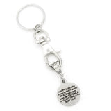 Christian Gift, God’s Time Is The Best Time Keychain, Christian Girlfriend Gift, Christian Keychain, Charm Keychain,  Wait And Pray Keychain