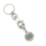 Christian Gift, God’s Time Is The Best Time Keychain, Christian Girlfriend Gift, Christian Keychain, Charm Keychain,  Wait And Pray Keychain