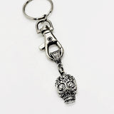 Sugar Skull Keychain, Day Of The Dead Keychain, Sugar Skull Charm, Sugar Skull Gift, Day Of The Dead Gift, Keychain Gift