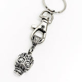 Sugar Skull Keychain, Day Of The Dead Keychain, Sugar Skull Charm, Sugar Skull Gift, Day Of The Dead Gift, Keychain Gift