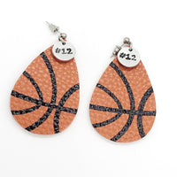 Basketball Gifts, Basketball Earrings, Basketball Mom Gifts, Player Number Earrings, Basketball Jewelry, Girlfriend Gifts, Basketball Team