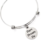 Dare Dream Do Bracelet, Encouragement Gift, Motivational Gift, Dare Dream Do Jewelry, Dare Dream Do Charm, Encouraging Her, Success Quote