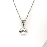 Memorial Gift, I Used To Be Her Angel But Now She Is Mine Necklace, Memorial Necklace, Remembering Her,  Mom Memorial, Grandmother Memorial
