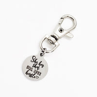 Bag Charm, Girl Boss Charm, She Has That Girl Boss Hustle, Keychain Charm, Keychain Gift, Side Hustle Mom Gift, Motivation Gift, MLM Team