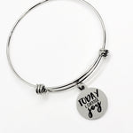 Charm Bangle, Today I Choose Joy Bangle, Charm Bracelet, Joy Mindset Gift, Positivity Gift, Always Choose Joy, Joy Quote, Gift For Her