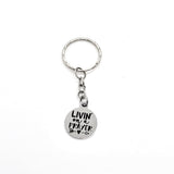 Keychain Gift, Livin On A Prayer Keychain, Living On A Prayer Charm Keychain, Christian Keychain, Christian Gift, Religious Keychain Gift