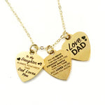 Daughter Gift, Daughter Necklace, Daughter Gift From Dad, Braver Stronger Smarter Loved Necklace, Dad Loves You Necklace, Daughter Jewelry