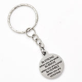 Motivational Quote, Be Strong, Be Brave, Be Humble, Keychain Gift, Motivating Quote, Encouraging Gift, Motivating Keychain