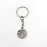 Motivational Quote, Be Strong, Be Brave, Be Humble, Keychain Gift, Motivating Quote, Encouraging Gift, Motivating Keychain