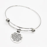 Christian Woman Gift, Christian Bracelet, If You Abide In Me, And My Word’s Abide In You, John 15 7 Bracelet, Stacking Bangle