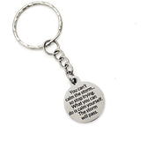You Can’t Calm The Storm Keychain,  Calm Yourself, The Storm Will Pass, Encouraging Quote, Motivating Quote,