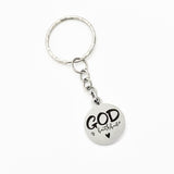 God Is Faithful Keychain, Christian Keychain, Christian Gift, Baptism Gift, God Is Faithful Charm, Charm Keychain