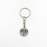 God Is Faithful Keychain, Christian Keychain, Christian Gift, Baptism Gift, God Is Faithful Charm, Charm Keychain