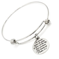 Scripture Gift, The Heavens Declare The Glory Of God Bangle, Psalm 19 1, Stacking Bracelet, Stacking Bangle, Scripture Charm Bangle